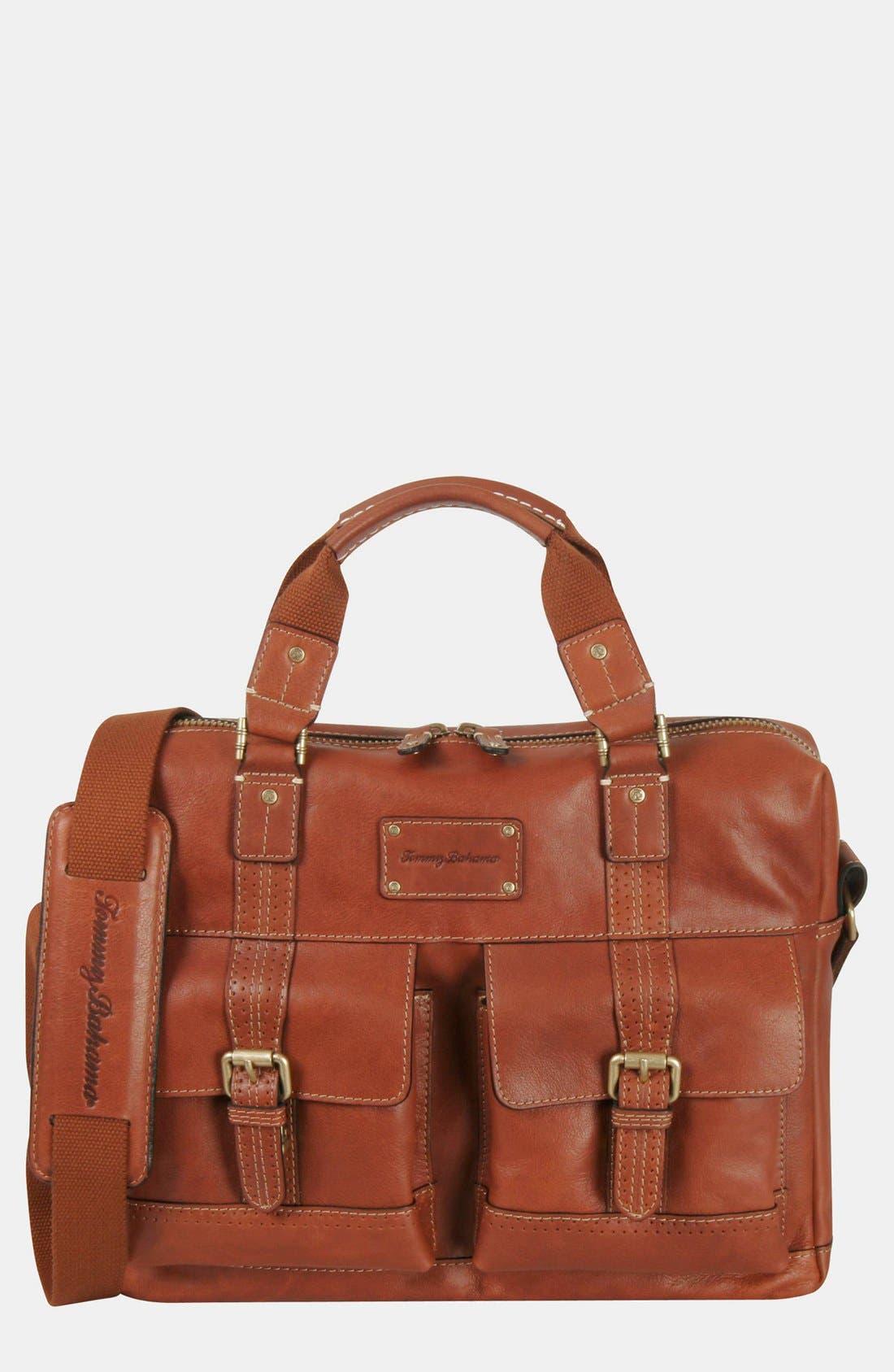 tommy bahama leather briefcase