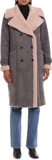 Avec les filles shop faux shearling coat