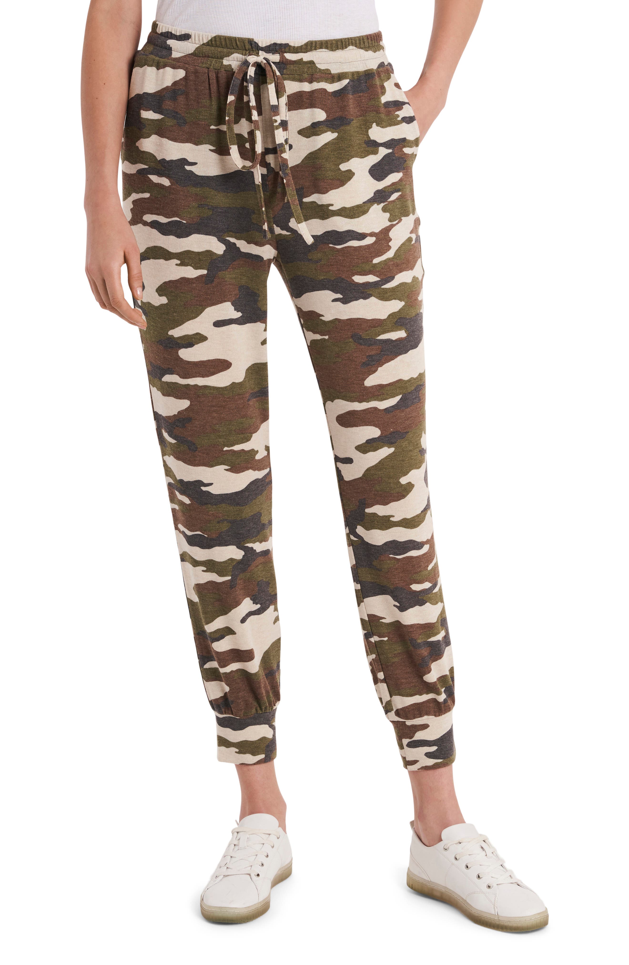 1 STATE 1 STATE Leopard Print Drawstring Jogger Pants Nordstrom