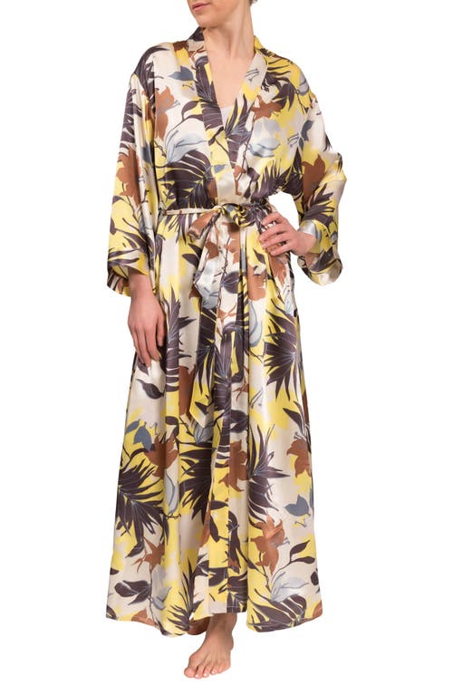Everyday Ritual Colette Satin Wrap Tropical Foliage at Nordstrom,
