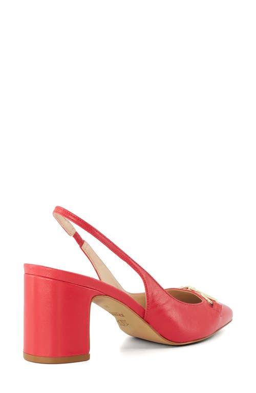 Shop Dune London Detailed Slingback Pump In Red