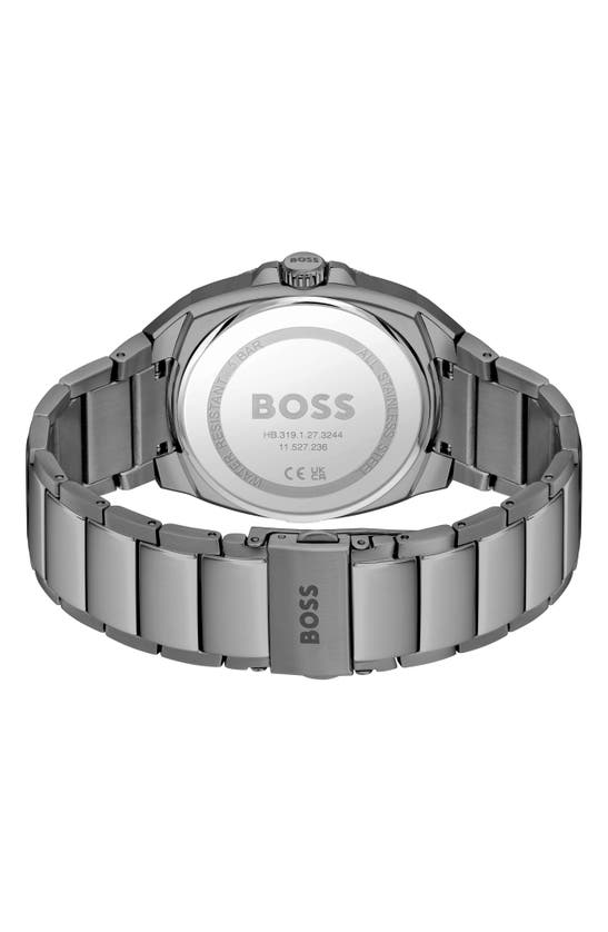 Shop Hugo Boss Walker Bracelet Watch, 41mm In Gray