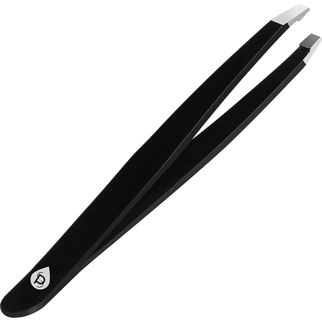 Pursonic Salon Grade Slant Tip Tweezer In Black
