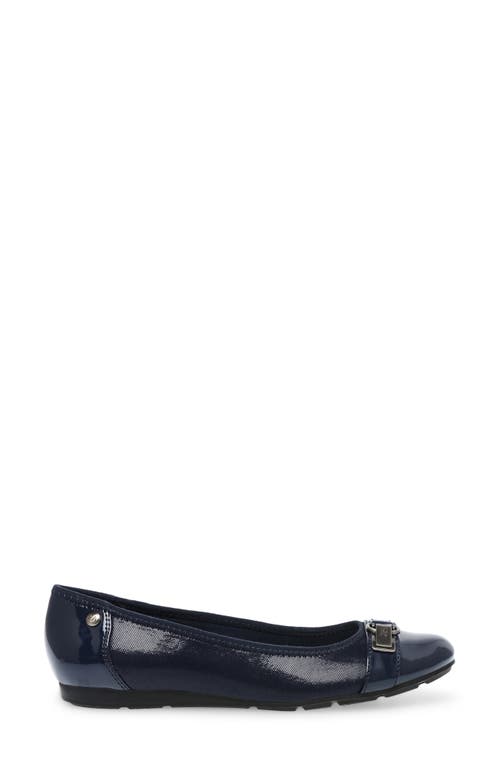 Shop Anne Klein Akable Flat In Navy