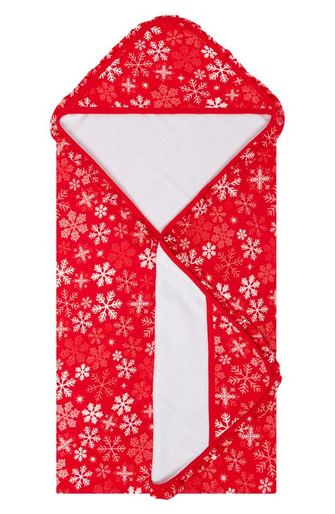 Zima Snowflake Ruffle Hooded Towel (Baby) (Nordstrom Exclusive)