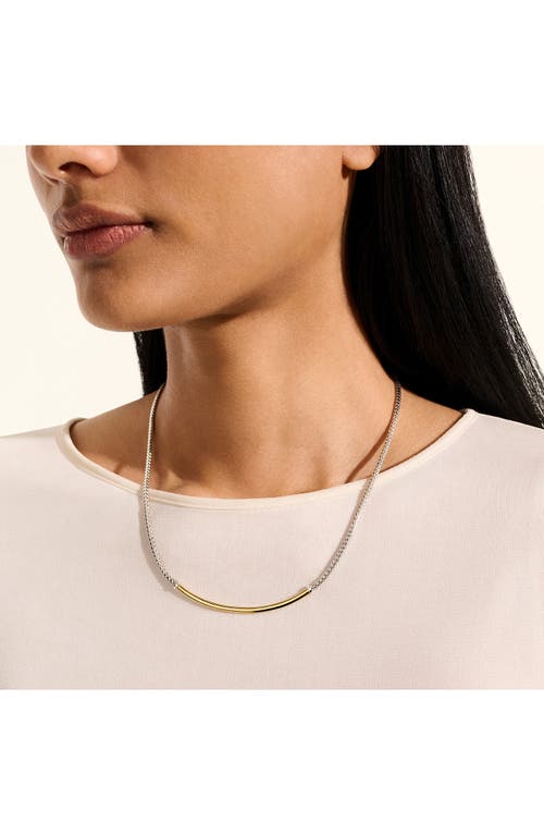 Shop John Hardy Jh Essential Necklace, Gold, Sterling Silver In Silver/gold