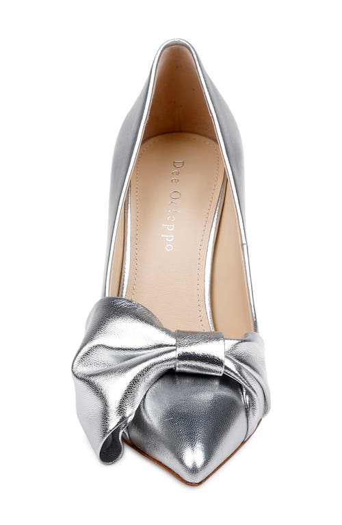 Shop Dee Ocleppo Dehli Ii Pointed Toe Pump In Silver Leather