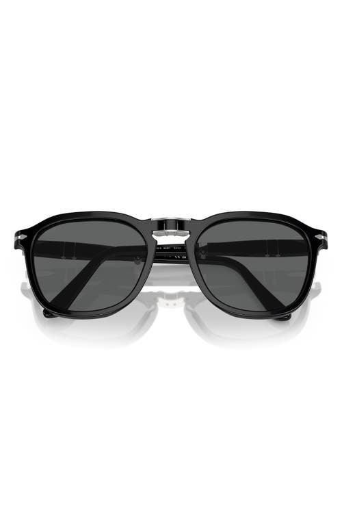 Shop Persol 55mm Polarized Square Sunglasses In Black