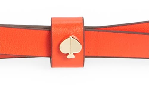 Kate Spade New York Colorblock Bow Belt In Maraschino/pink/gold