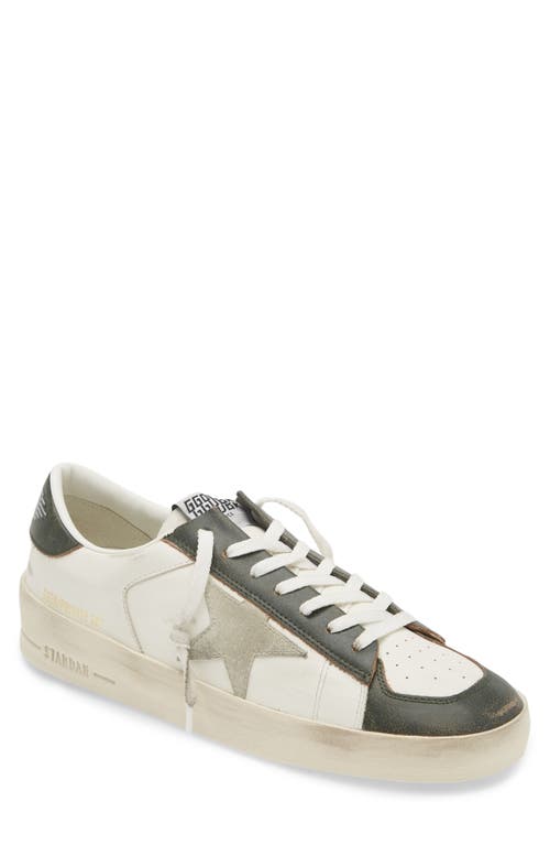 Shop Golden Goose Super-star Sneaker In White/dark Green 10361