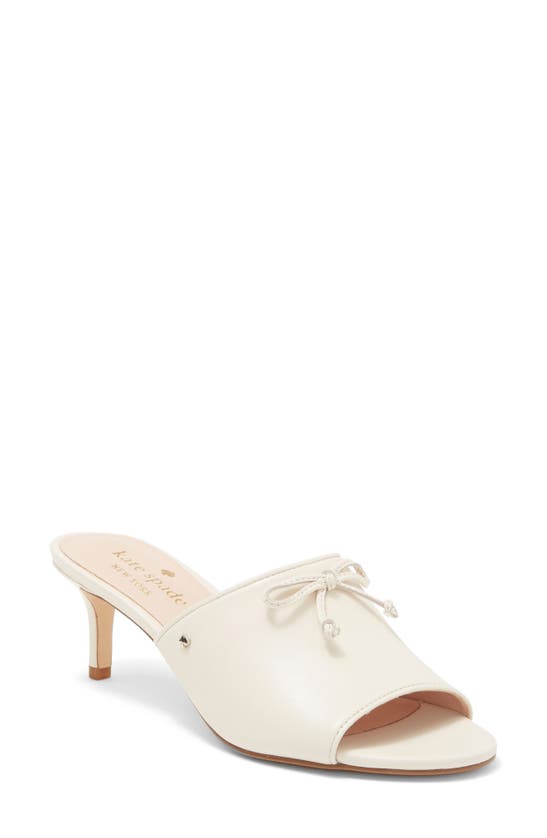 Kate Spade Stassi Bow Mule In Parchment