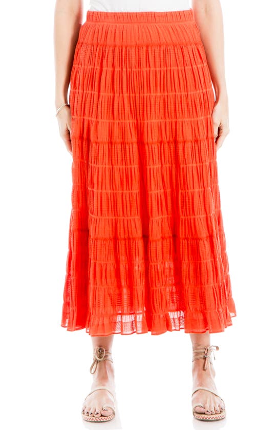 MAX STUDIO MAX STUDIO TEXTURED MIDI SKIRT