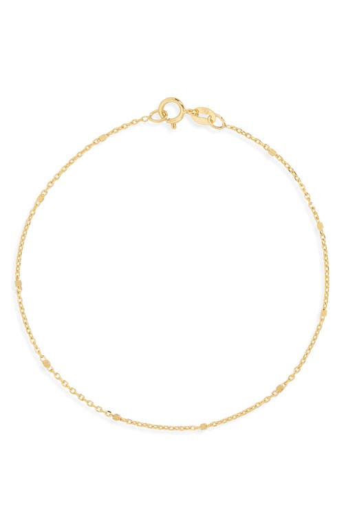 Bony Levy 14k Gold Chain Bracelet in 14K Yellow Gold at Nordstrom, Size 7