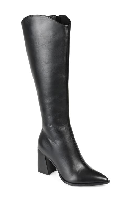 Laila Leather Boot in Black
