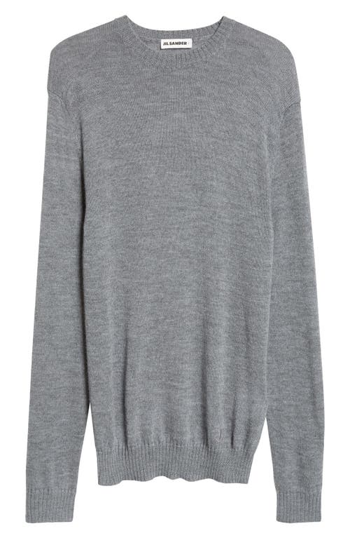 Jil Sander Wool Crewneck Sweater In Slate