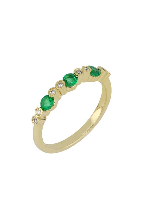 Bony Levy Diamond & Emerald Ring in Gold/Emerald at Nordstrom, Size 6.5