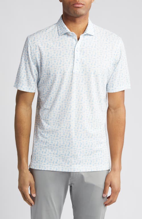 johnnie-O Herd Top Shelf Surfer Print Performance Polo Biarritz at Nordstrom,