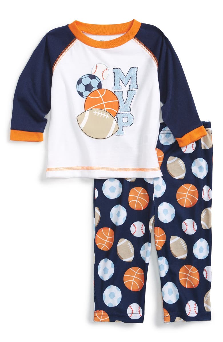 Little Me 'Sports' Two-Piece Pajamas (Baby Boys) | Nordstrom
