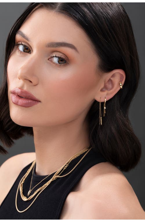 Shop Bony Levy 14k Gold Wide Hoop Earrings In 14k Yellow Gold