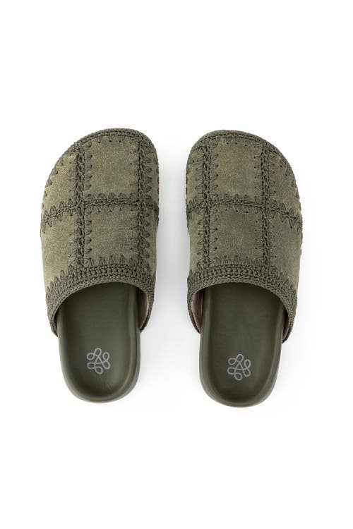 Shop The Sak Bolinas Clog In Moss Suede Patch