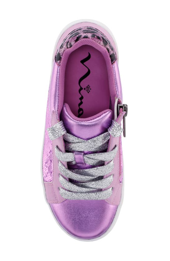 Shop Nina Kids' Sequin Sneaker In Light Pink