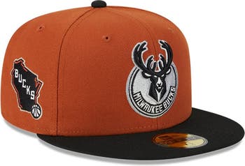 New Era Men's Gray Milwaukee Bucks Color Pop 59FIFTY Fitted Hat