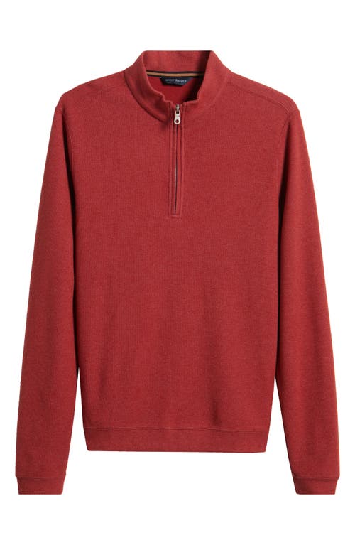 SCOTT BARBER SCOTT BARBER STRETCH QUARTER ZIP TOP 