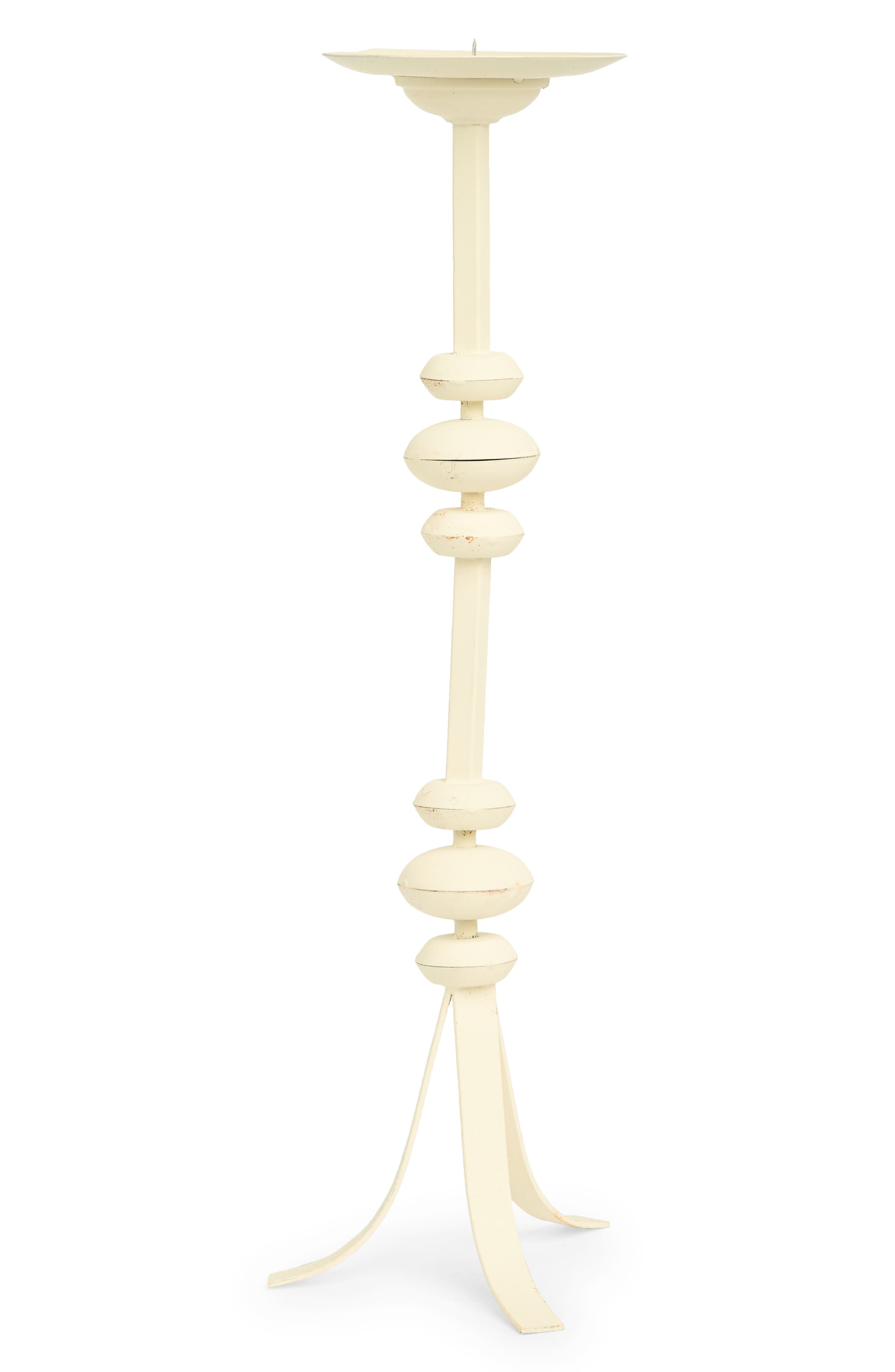 Mud Pie White Distress Candlestick Nordstromrack