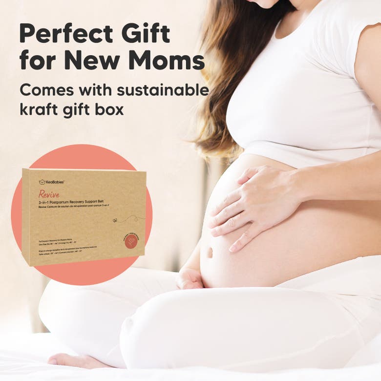 Keababies Revive 3-in-1 Postpartum Recovery Support Belt In Classic Ivory
