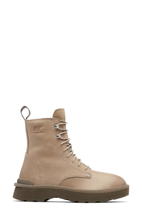 Shop Sorel Hi-line Platform Combat Boot In Omega Taupe/major