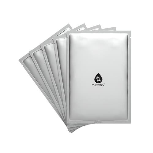 Pursonic Purifying Charcoal Sheet Mask In Black