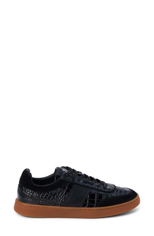 Matisse Quincy Sneaker In Black Croc