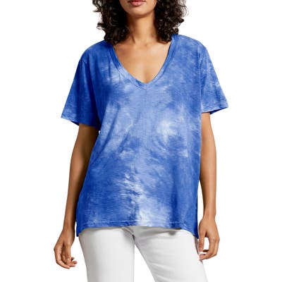 Michael Stars Rosie V-Neck Tee, Size One Size - Blue