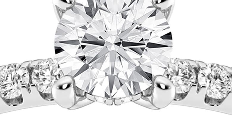 Shop Badgley Mischka Collection 14k Gold Round Lab Created Diamond Ring In White