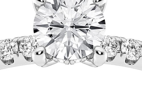 Shop Badgley Mischka Collection 14k Gold Round Lab Created Diamond Ring In Platinum