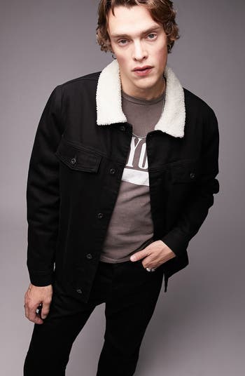 Topman black outlet jacket