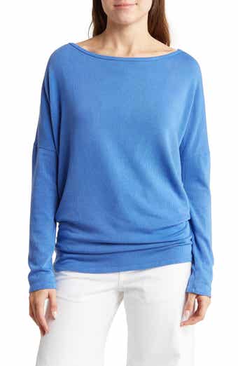 GO COUTURE V-Neck Dolman Sleeve Pullover