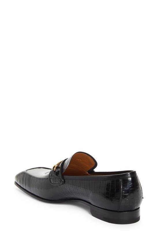 Tom Ford Bailey Chain Detail Loafer In Black