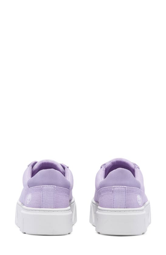 Timberland Laurel Court Platform Sneaker In Light Purple Canvas