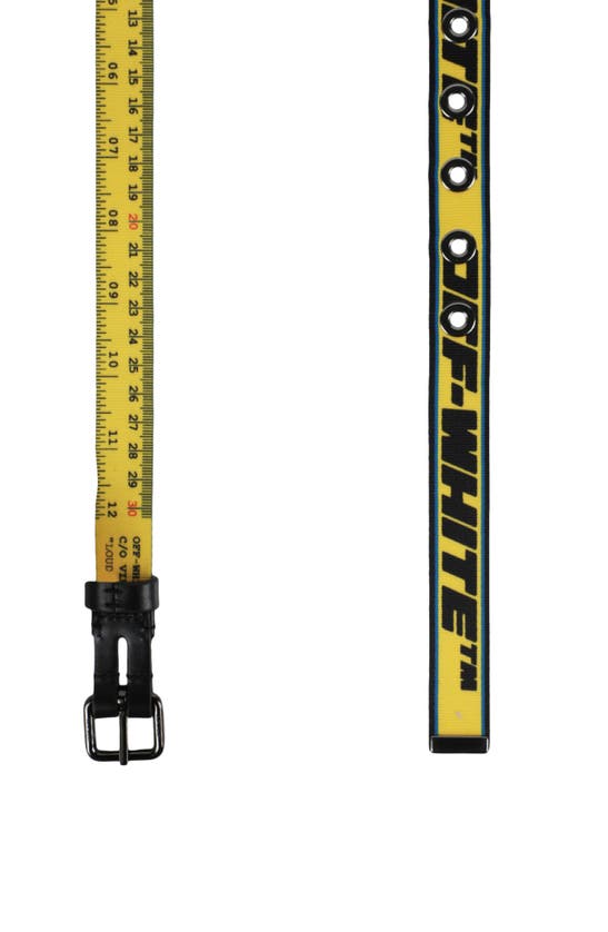 Shop Off-white Reversible Measuring Belt In Yellow/black