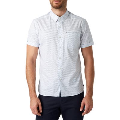7 Diamonds South Of Sunshine Slim Fit Sport Shirt, White