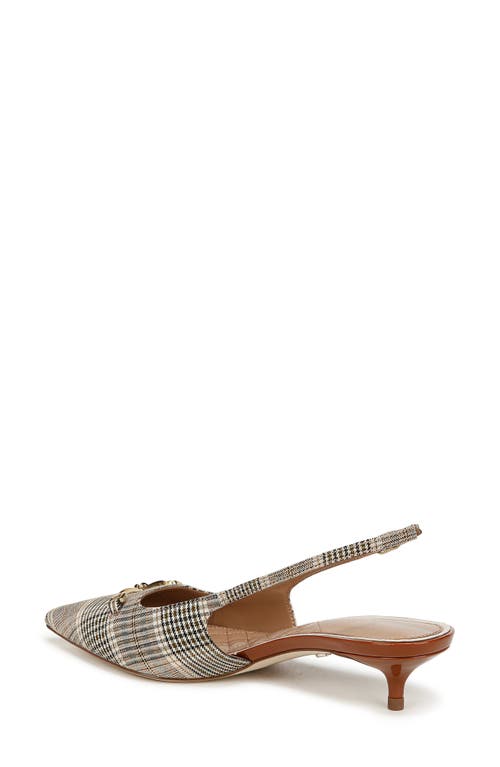 SAM EDELMAN SAM EDELMAN FARRAH KITTEN HEEL POINTED TOE SLINGBACK PUMP 