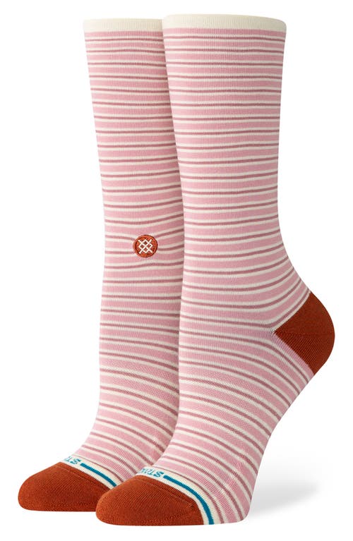 Stance Fortune Crew Socks In Dustyrose