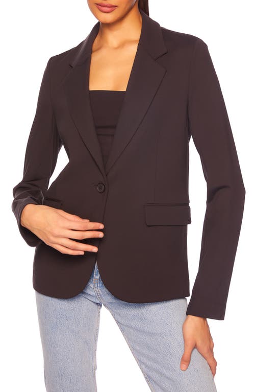 Susana Monaco Notched Lapel Blazer in Onyx at Nordstrom, Size X-Large