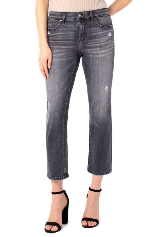 Liverpool Los Angeles Ripped Straight Leg Crop Jeans in Spencer