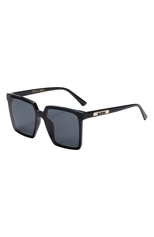 Pasadena 62mm Square Sunglasses in Black/Black