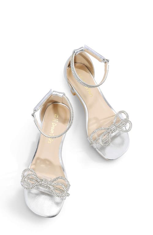 Shop Dream Pairs Kids' Ankle Strap Sandal In Silver