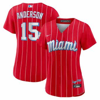 Miami Marlins Nike Women's Alternate Replica Team Jersey - Black