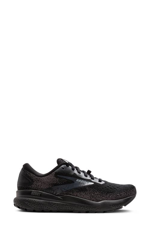 Shop Brooks Ghost 16 Gtx Gore-tex® Waterproof Running Shoe In Black/black/ebony