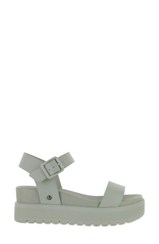 Shop Mia Kayci Platform Sandal In Sage